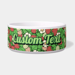 Strawberry Background Pattern Bowl