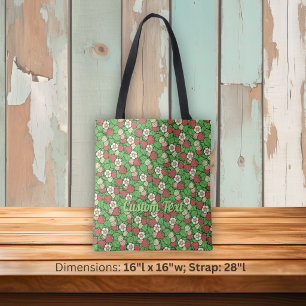 Strawberry Background Pattern Tote Bag
