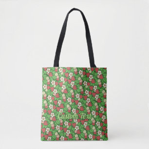 Strawberry Background Pattern Tote Bag