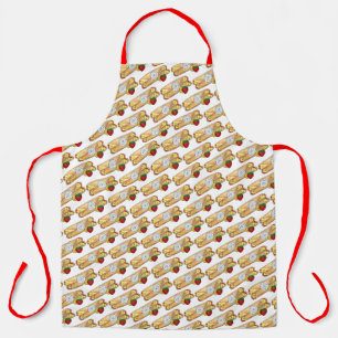 Strawberry Banana Crêpe Pancake French Food Crepes Apron
