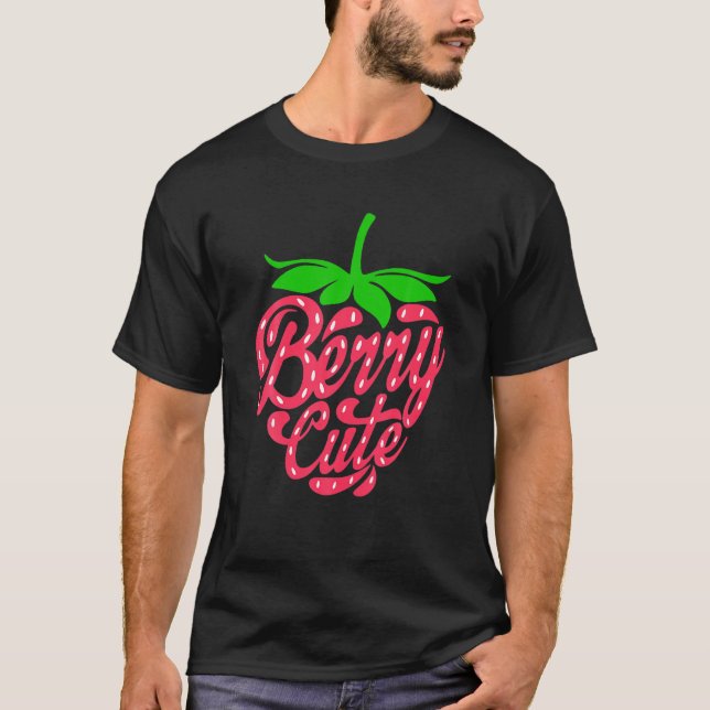 Strawberry Berry Cute Summer Fruit For Berry Lover T-Shirt (Front)