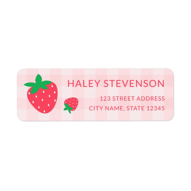 Strawberry Berry First 1st Baby Pink Cute Birthday (Front)