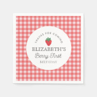 Strawberry Berry First Picnic Birthday