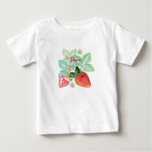 Strawberry, berry, red, fresh, ripe, sweet, food, baby T-Shirt