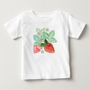 Strawberry, berry, red, fresh, ripe, sweet, food, baby T-Shirt