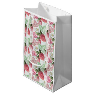 Strawberry, berry, red, fresh, ripe, sweet, food, small gift bag