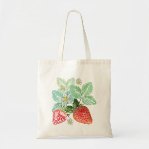 Strawberry, berry, red, fresh, ripe, sweet, food, tote bag