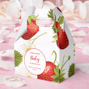 Strawberry Berry Sweet Baby shower Favor Box