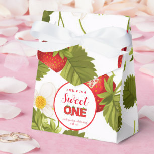 Strawberry Berry Sweet Birthday  Berry First  Favor Box