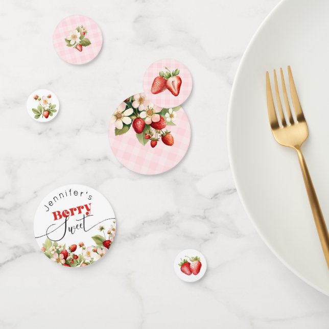 Strawberry Berry sweet birthday Confetti (Group)