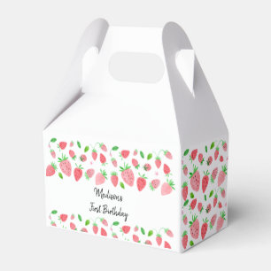Strawberry Berry Sweet Birthday Favor Box