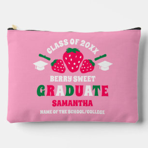 Strawberry Berry Sweet Graduation Accessory Pouch