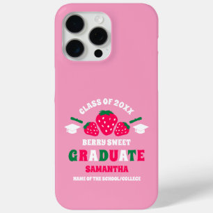 Strawberry Berry Sweet Graduation iPhone 15 Pro Max Case