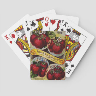 Strawberry Bicycle Playing Cards