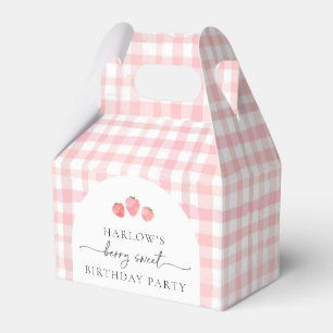 Strawberry Birthday Favor Box