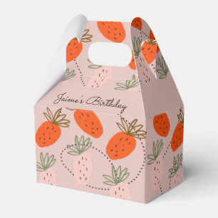 Strawberry Birthday Party Fruit Doodle Favor Box