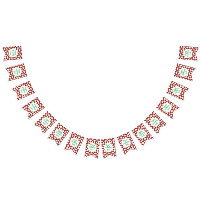Strawberry Birthday Party Theme    Bunting Flags (All)