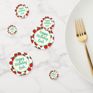 Strawberry Birthday Party Theme Confetti