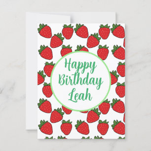 Strawberry Birthday Party Theme    Postcard