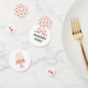 Strawberry Birthday Table Confetti