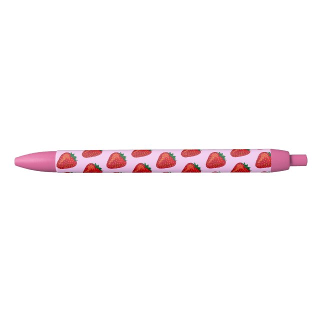Strawberry Black Ink Pen (Front)
