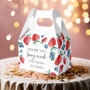 Strawberry Blueberry Thank You Berry Much Sweet Favor Box