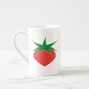 Strawberry Bone China Mug