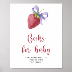 Strawberry - books for baby poster