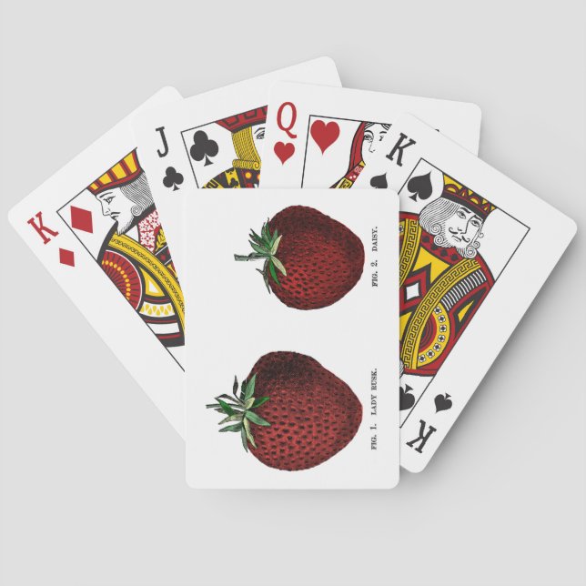 Strawberry Botanicals Playing Cards (Back)