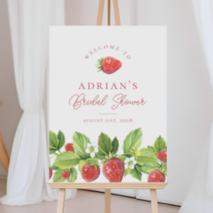 Strawberry Bridal Shower Welcome Sign