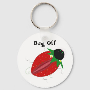 Strawberry Bug - Bug Off Keychain