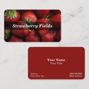 Strawberry  business card