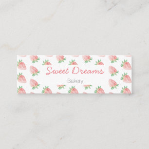 Strawberry business card mini