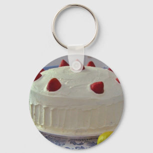 Strawberry Cake Keychain