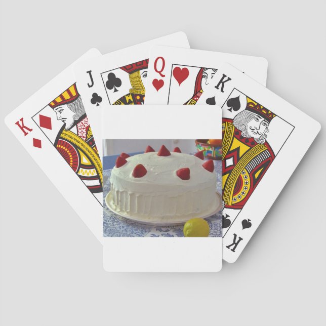 Strawberry Cake Playing Cards (Back)