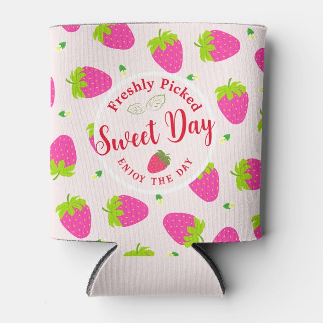 Strawberry   can cooler (Front)