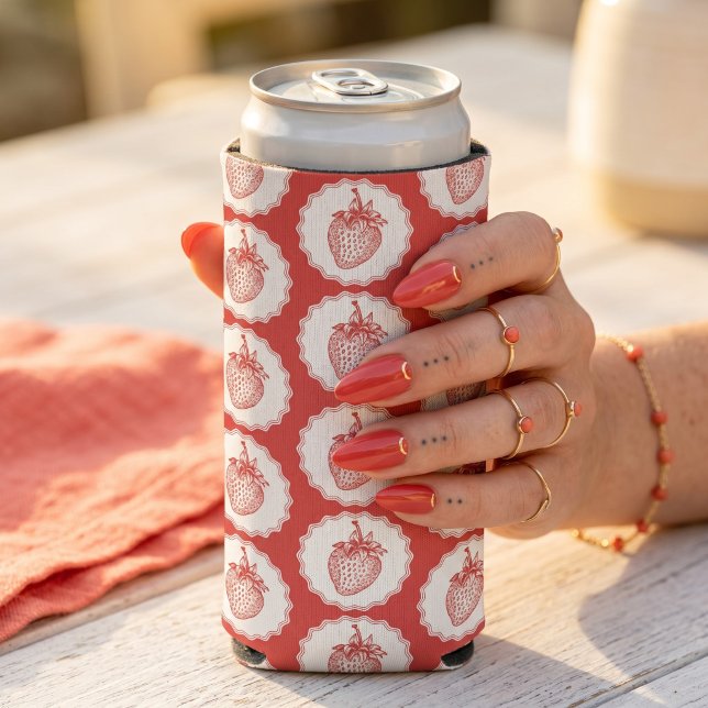 Strawberry Can Cooler (Creator Uploaded)