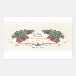 Strawberry canning label R1