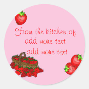 Strawberry Canning Labels