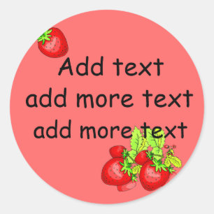 Strawberry Canning Labels