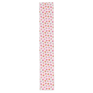 Strawberry Checks - Pink and Red Long Table Runner