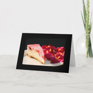 Strawberry Cheesecake And Orchids Greeting Card an