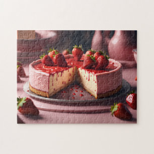 Strawberry Cheesecake Jigsaw Puzzle