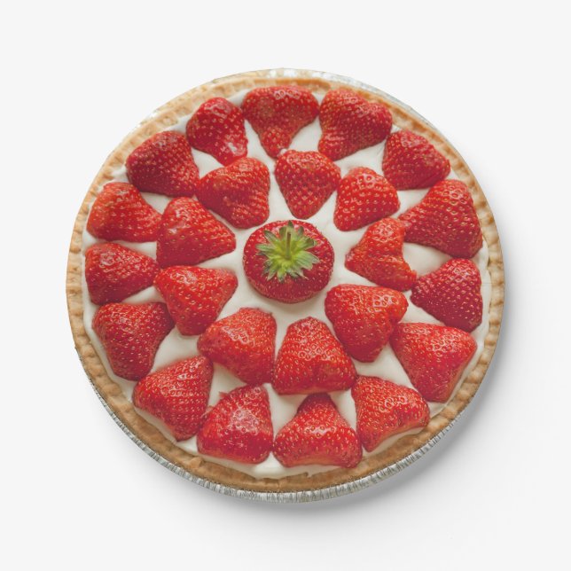 Strawberry Cheesecake Paper Plate (Front)