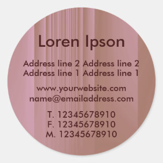 Strawberry Chocolate Business / Profile Classic Round Sticker