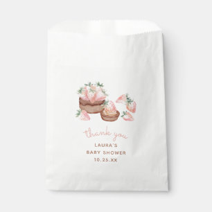 Strawberry Chocolate Cake Berry Sweet Baby Shower Favour Bag