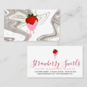 strawberry chocolate strawberry swirls card