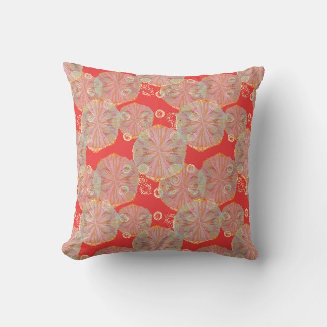 Strawberry Cocktail Throw Pillow (Front)
