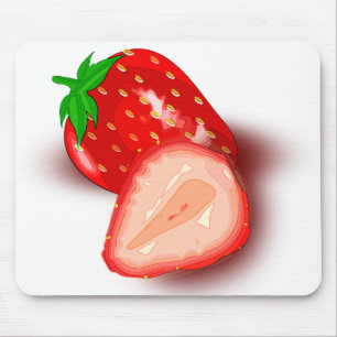 Strawberry Colourful Elegant Modern Template Mouse Pad
