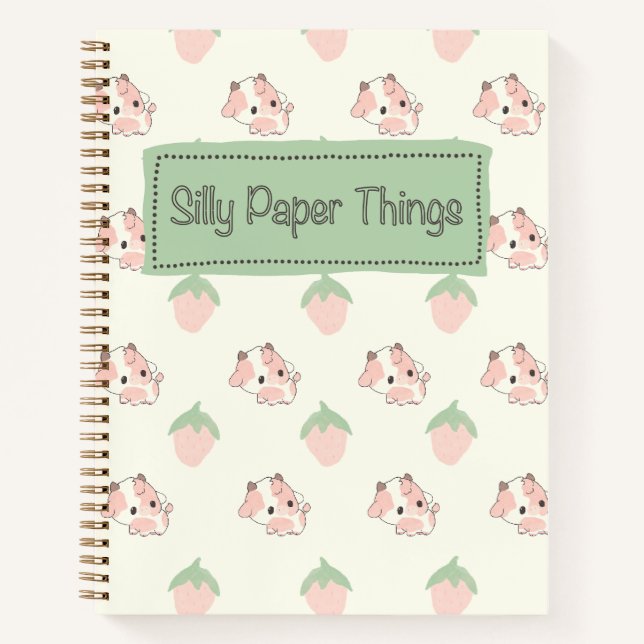Strawberry Cows Notebook (Front)